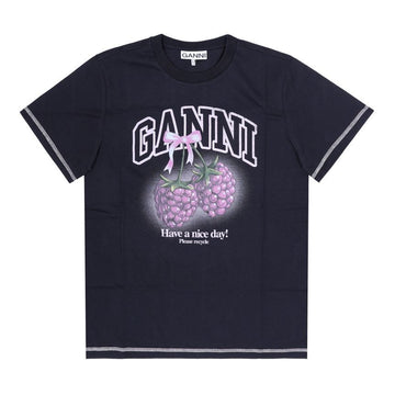 GANNI ロゴ付き レディース 半袖 Tシャツ 157224745