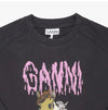 GANNI Damen Sweatshirt mit Pony-Logo 157225025 [P]