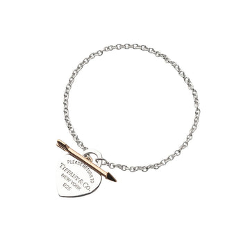 Tiffany & Co Rose Gold and Silver Love Struck Arrow Heart Bracelet 37236-5 157225040