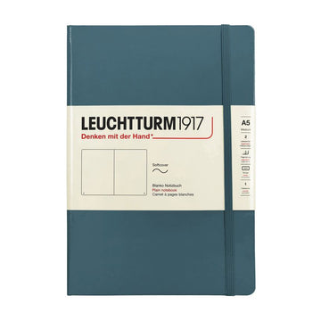 LEUCHURM Softcover Medium A5 Stone Blue Notebook 157225088