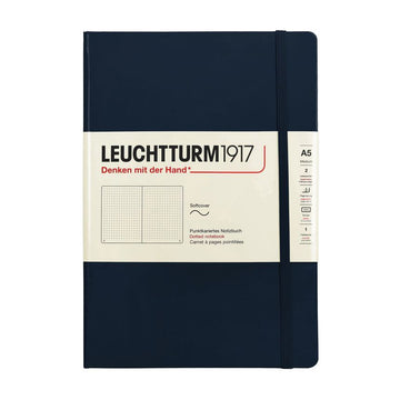 LEUCHURM Softcover Medium A5 Navy Dot Notebook 157225090