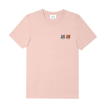 Maison Kitsune Double Fox Head Patch Women's Short Sleeve T-shirt 157225245