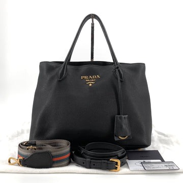 Prada Vitello Daino Tote Bag and Shoulder Bag with Strap 157226534