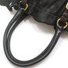 PRADA Schwarze Leder Schultertasche mit goldfarbenem Logo BN1773 157227284 [P]