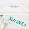 SUNNEI SN2PXH06AP JE130 005 grüne Druck Oversized Langarm T-Shirt 101476103 [P]