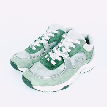 CHANEL Cruise Suede Sneakers Green 36.5(235) 157227647