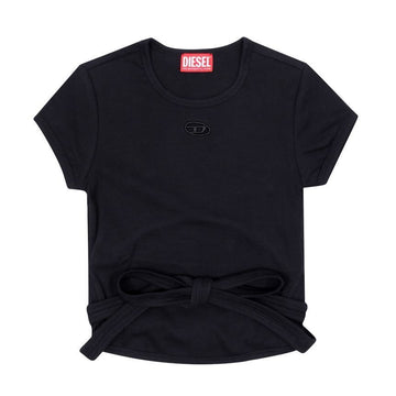 Diesel Cutout Oval D Logo Wrap Tie Women’s T-Shirt 157225064 [P]