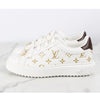 LOUIS VUITTON Monogram Timeout Sneaker Gold Initial 37.5 157227745 [P]