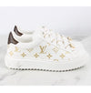 LOUIS VUITTON Monogram Timeout Sneaker Gold Initial 37.5 157227745 [P]