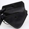CELINE Logo-Druck Dreieck Leder Umhängetasche Schwarz 156974811 [P]