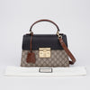 GUCCI スモール GG サプライム キャンバス パドルロック トート ショルダーバッグ 156729330 [P]