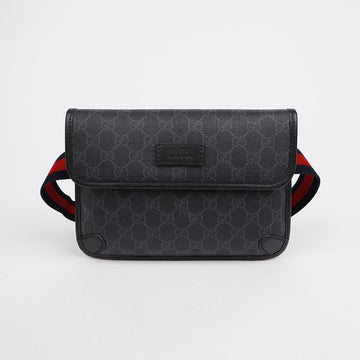 Gucci GG Supreme Belt Bag Black 157161409