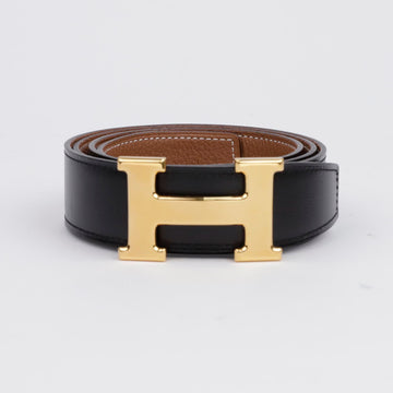 HERMES Wendbarer Gürtel mit H-Schnalle 157147017