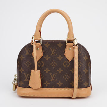 Louis Vuitton Alma BB Monogram Canvas Tote Shoulder Bag 156488543