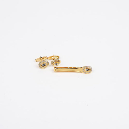 Gucci Interlocking Cufflinks Tie Pin Set 157148457