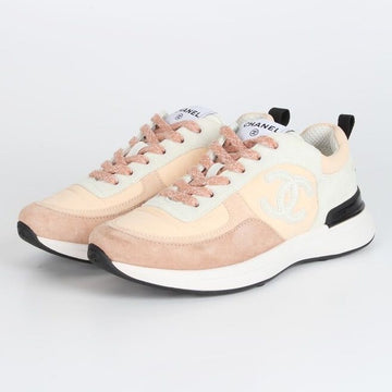 CHANEL Tennis-Suede-Sneaker Pink 37.5(245) 157229437