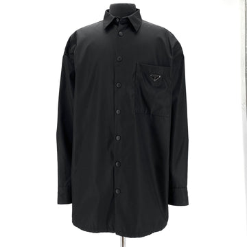 PRADA 三角ロゴリナイロン男性シャツジャケット 157230105