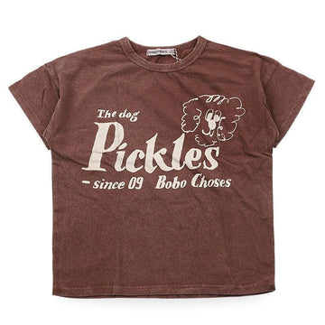 Bobo Choses Kids Pickles The Dog Short Sleeve (Brown) B126AC005 211 153890097