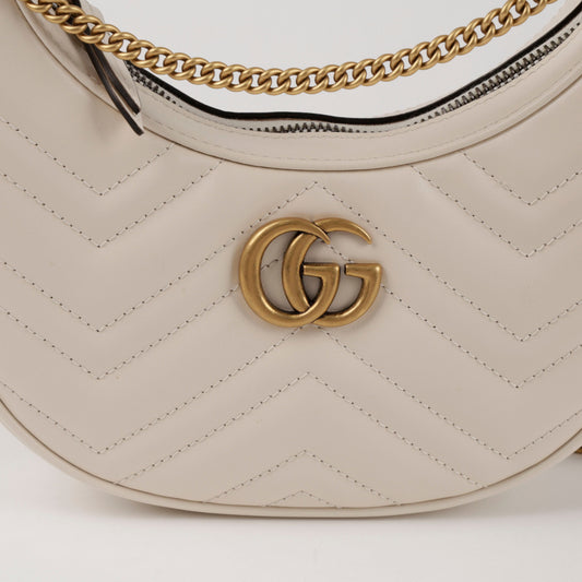 GUCCI 699514 GG マモン ハーフムーン シェイプ ミニショルダー クロスバッグ 156933852 [P]