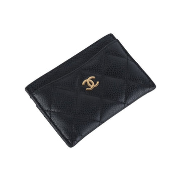 CHANEL A31510 Klassischer Caviar Gold Kartenhalter Geldbörse 37346K 157230767