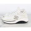 CHANEL Knit Sneakers White 36.5(235) 157230786 [P]