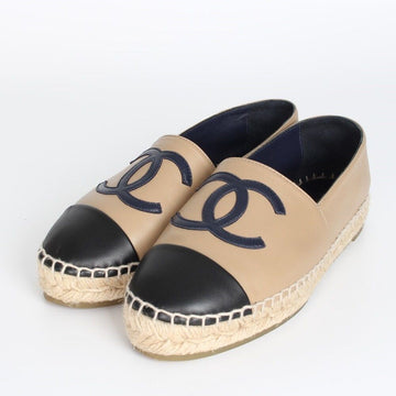 CHANEL Ramskin Espadrilles Mule Slip-On 36(230) 157231047