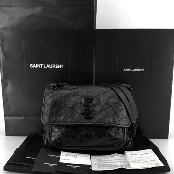 Saint Laurent Crinkled Niki Medium Shoulder Bag 633184 157231238