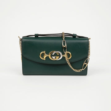 GUCCI Mini Grün Leder Ketten Crossbody Tasche 564718 156980204