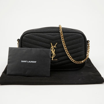Saint Laurent Grand De Poudre Mini Chain Shoulder Bag Black Gold 157161254
