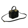 GUCCI Schwarze Leder Runde Interlocking G Blondy Top Handle 2WAY 744434 157232025 [P]