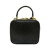 GUCCI Schwarze Leder Runde Interlocking G Blondy Top Handle 2WAY 744434 157232025 [P]