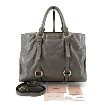 MIU MIU Viteloschein Tote- und Schultertasche RN1037 157232579
