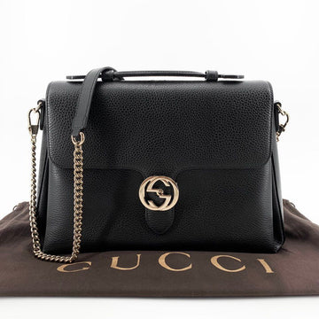 GUCCI Interlocking Top Handle Ketten-Crossbody Bag 510306 157235125