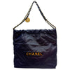 CHANEL Kleine Ketten-Schultertasche Navy AS3260 157264324 [P]