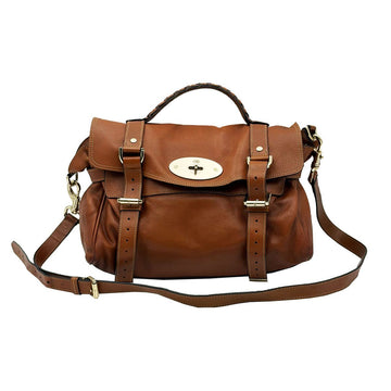 Mulberry Oak Brown Alexa Satchel 2WAY 157266256