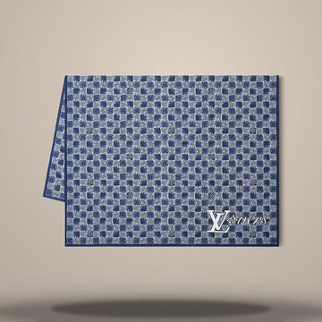 LOUIS VUITTON Splash Damier Schal Navy M96277 157269642
