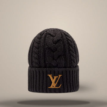 LOUIS VUITTON Mini Kabel Beanie Braun M5257A 157269660
