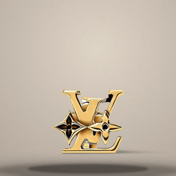 LOUIS VUITTON モノグラム ロウ ピアス 高さ: 1cm M03830 157272889