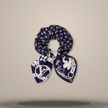Louis Vuitton Bloom Scrunchie Navy Blue M98490 157272900