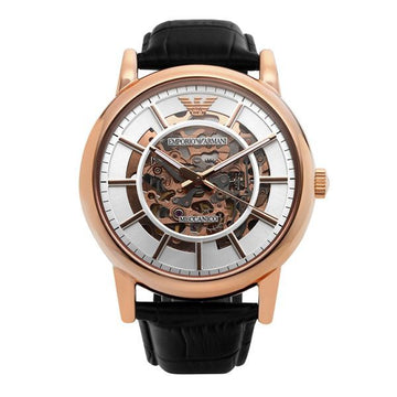 ARMANI AR60007 (Luigi) Herrenuhr aus Leder mit Skelett 144731192