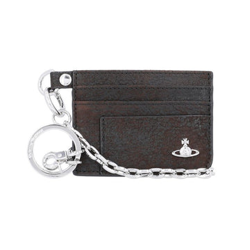 VIVIENNE WESTWOOD ヴィンテージスエードフラットチェーンカードケース 157225509 [P]