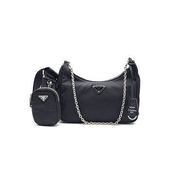 PRADA Reedition 2005 Nylon Kettenriemen Hobo Bag (1BH204) L868923 157279362 [P]