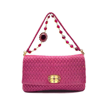 MIU MIU Nappa Matelasse Kristall Schultertasche (RP0169) L340852 157279509 [P]