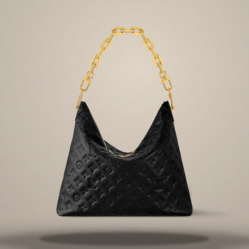 LOUIS VUITTON Coussin Hobo MM Schwarz M12068 157284062