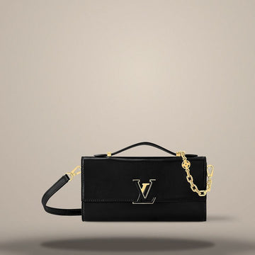 LOUIS VUITTON Geldbörse mit Kette Capucines Schwarz M12143 157284153