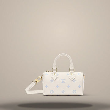 Louis Vuitton Nano Speedy Milky White / Blue M27702 157284173