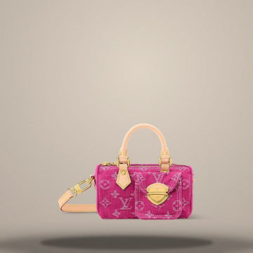 Louis Vuitton Nano Speedy Fuchsia Denim M27603 157284184