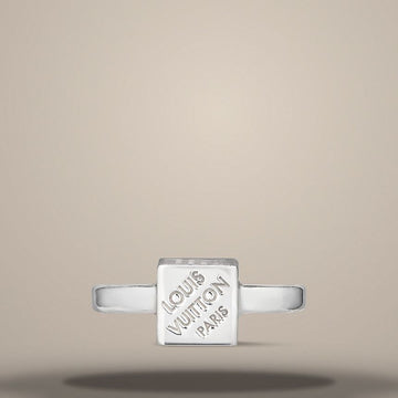 Louis Vuitton Cube Ring Silver ~ European Size 52, 53, 54 MA086M 157285221
