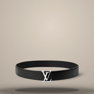 LOUIS VUITTON Atelier 35mm Wendegürtel Schwarz / Mitternachtsblau M4746 157285304