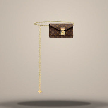 LOUIS VUITTON Metis Pouch Belt in Gold Farbe Metallkette M4869Z 157285356